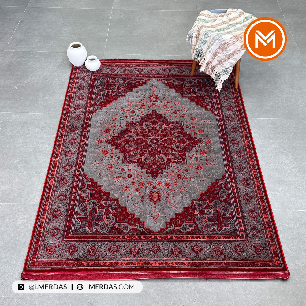 فرش گبه هریسا DLM زمینه تمام رنگ